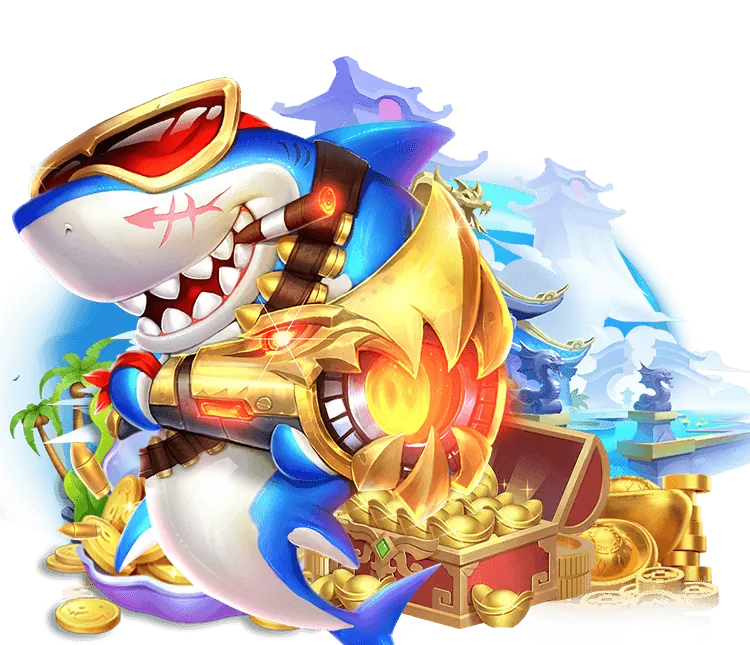 Game Bắn Cá Thần Tài với biểu tượng may mắn và cá vàng
