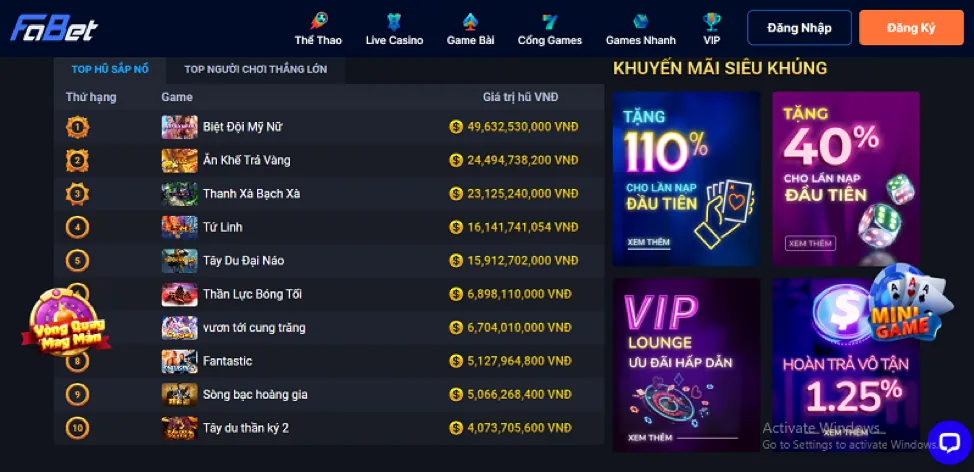 Hình ảnh khuyến mãi nạp tiền lần đầu FCB8 Xổ Số